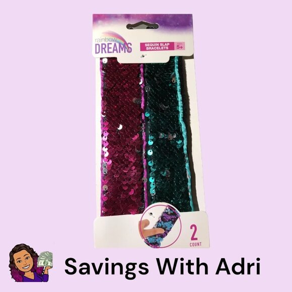 Other - RAINBOW DREAMS SEQUIN SLAP BRACELETS , 2 COUNT